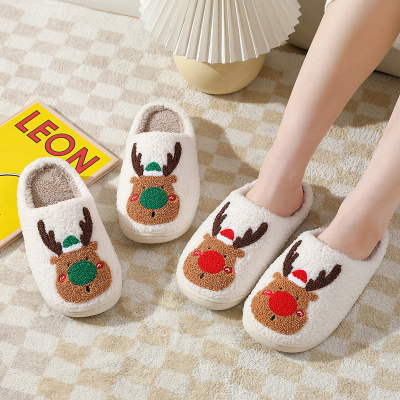Cute Plush Winter Slippers | Unisex Warm Indoor Shoes | Anti-Slip Cozy Furry Slippers for Home