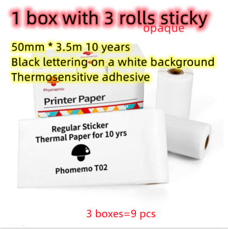 Phomemo T02 Mini Pocket Printer – Inkless Bluetooth Thermal Printer