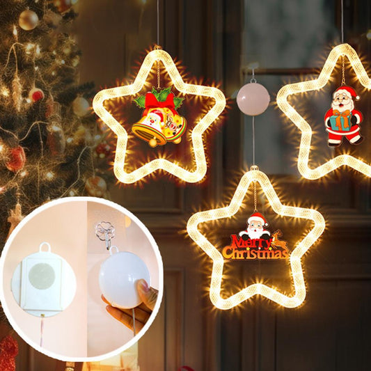 ⭐ Christmas LED Star Pendant Light – Festive Holiday Décor