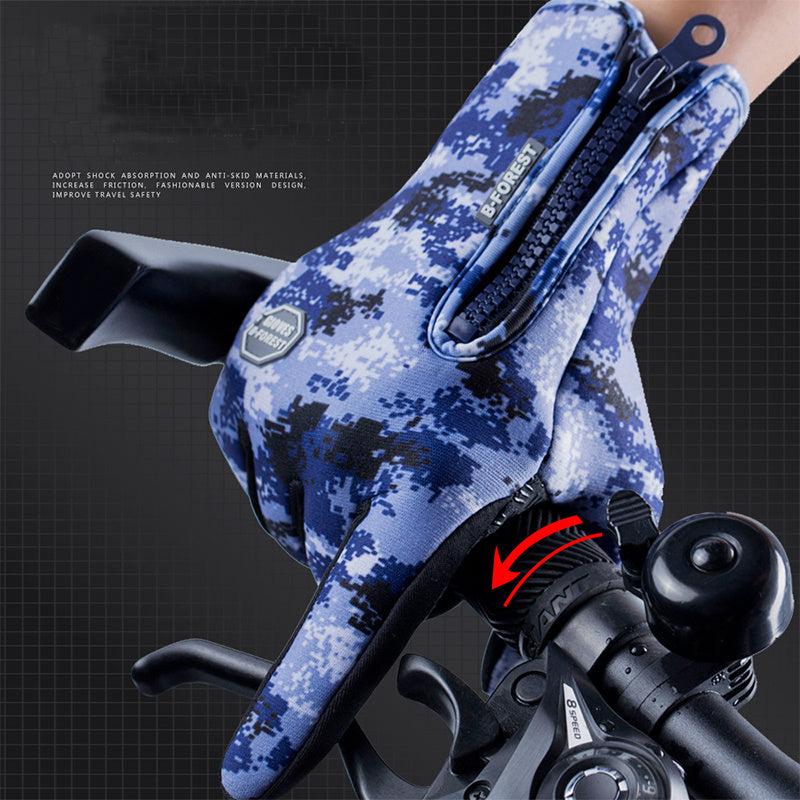 Unisex Polar Fleece Riding Gloves – Warm, Anti-Slip & Stylish Winter Wear