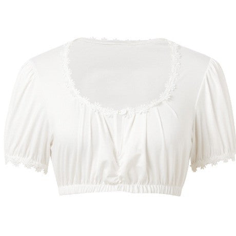 Elegant White Women’s Uniform Top – Premium Polyester Blouse (S–XXXXL)