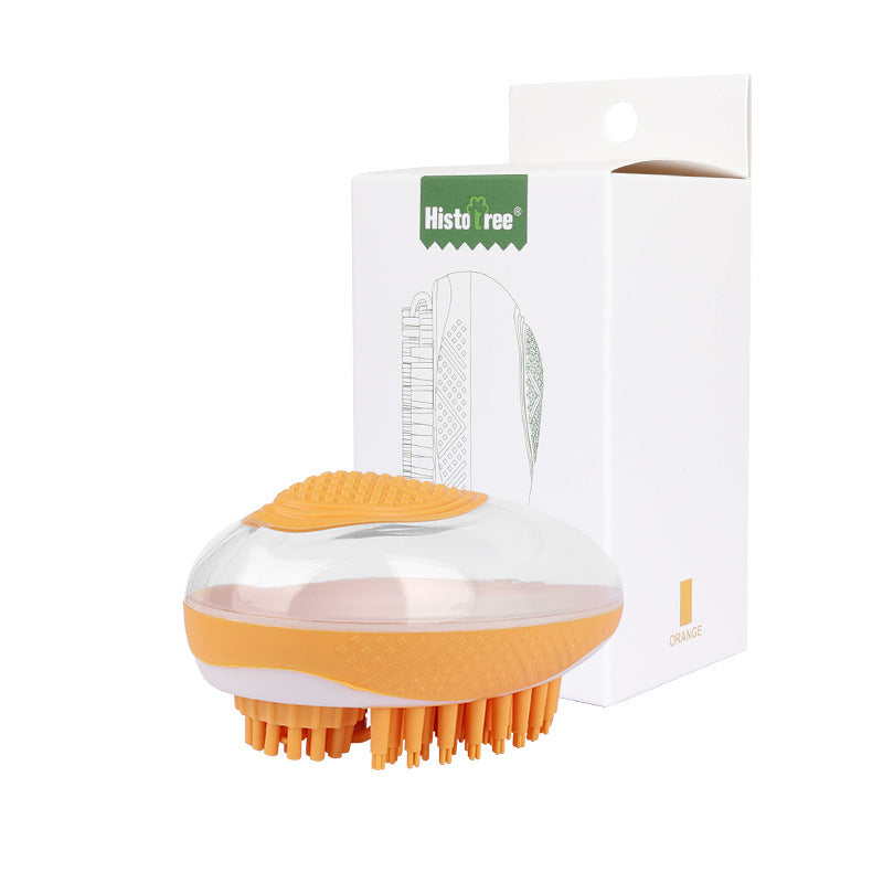 ✨ 2-in-1 Pet Bath & Massage Brush – Gentle Grooming for Cats & Dogs