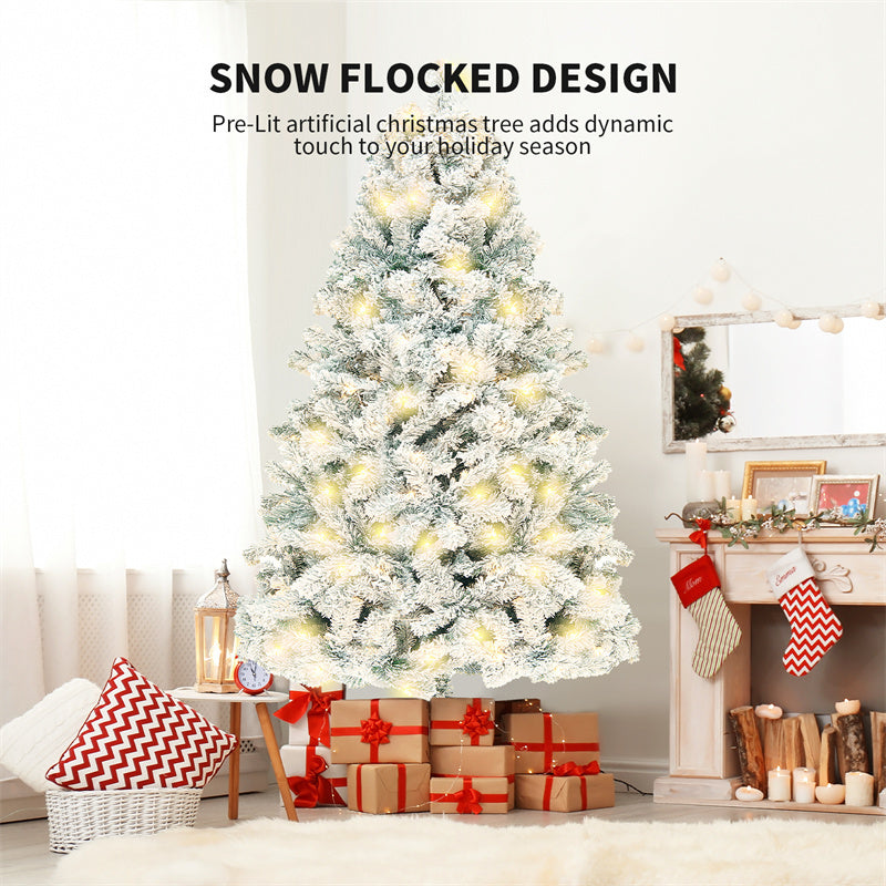 Snowy Forest Christmas Tree – Elegant Holiday Décor