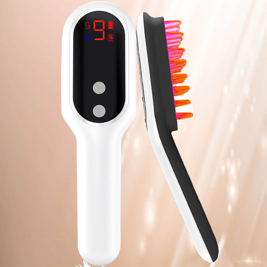 Smart LED Hair Growth Comb – Scalp Massager with Red & Blue Light Therapy