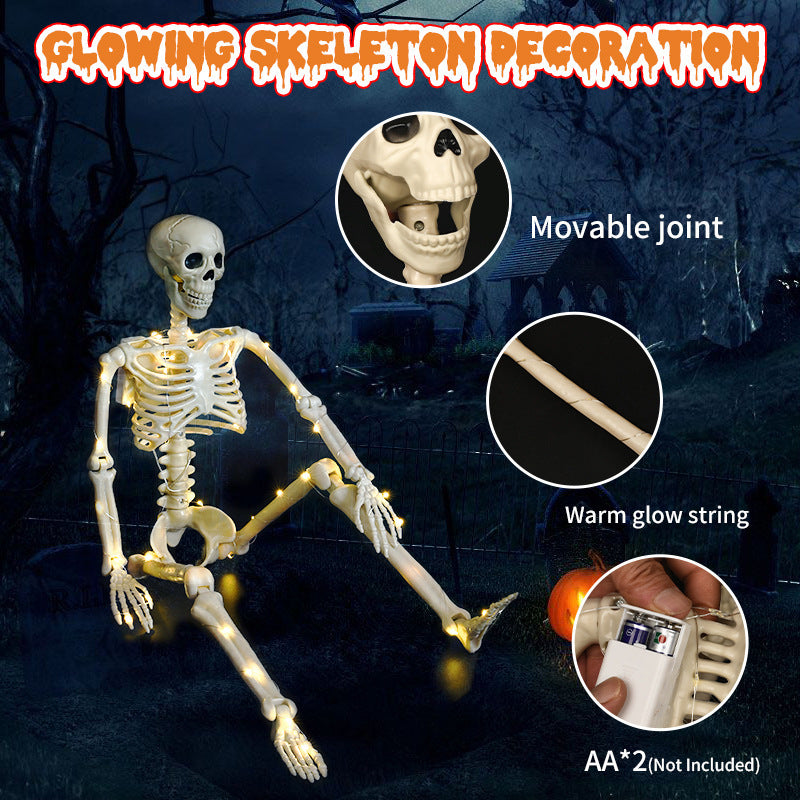Luminous Skeleton Pendant – Horror Style Scary Ornament for Halloween & Decor ✨