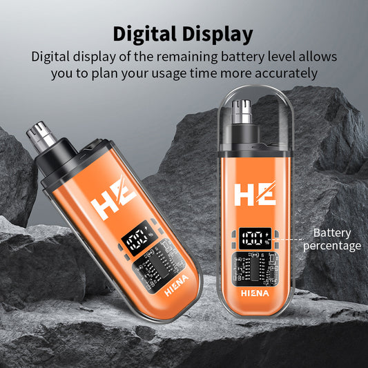 Electric Nose Hair Trimmer Rechargeable Portable Nose & Ear Hair Clipper Washable Head Grooming Tool