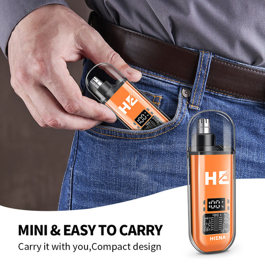 Electric Nose Hair Trimmer Rechargeable Portable Nose & Ear Hair Clipper Washable Head Grooming Tool