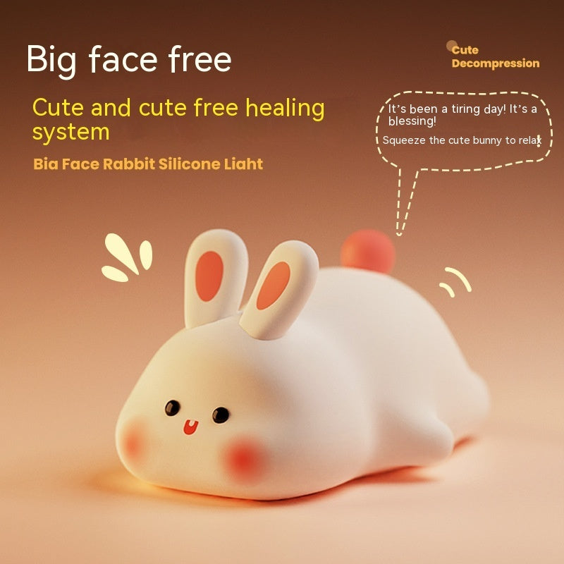Cute Silicone Night Light – Touch Control, Rechargeable & Kid-Safe ✨