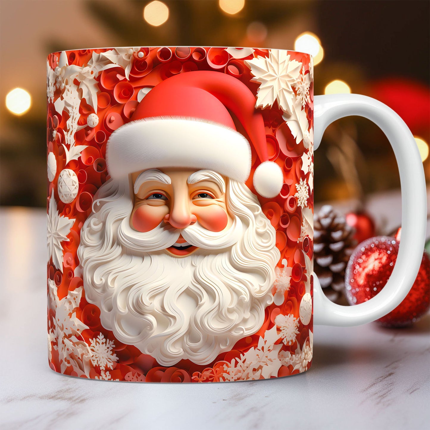 ☕ Christmas Ceramic Santa Mug – Festive, Charming & Gift-Ready!