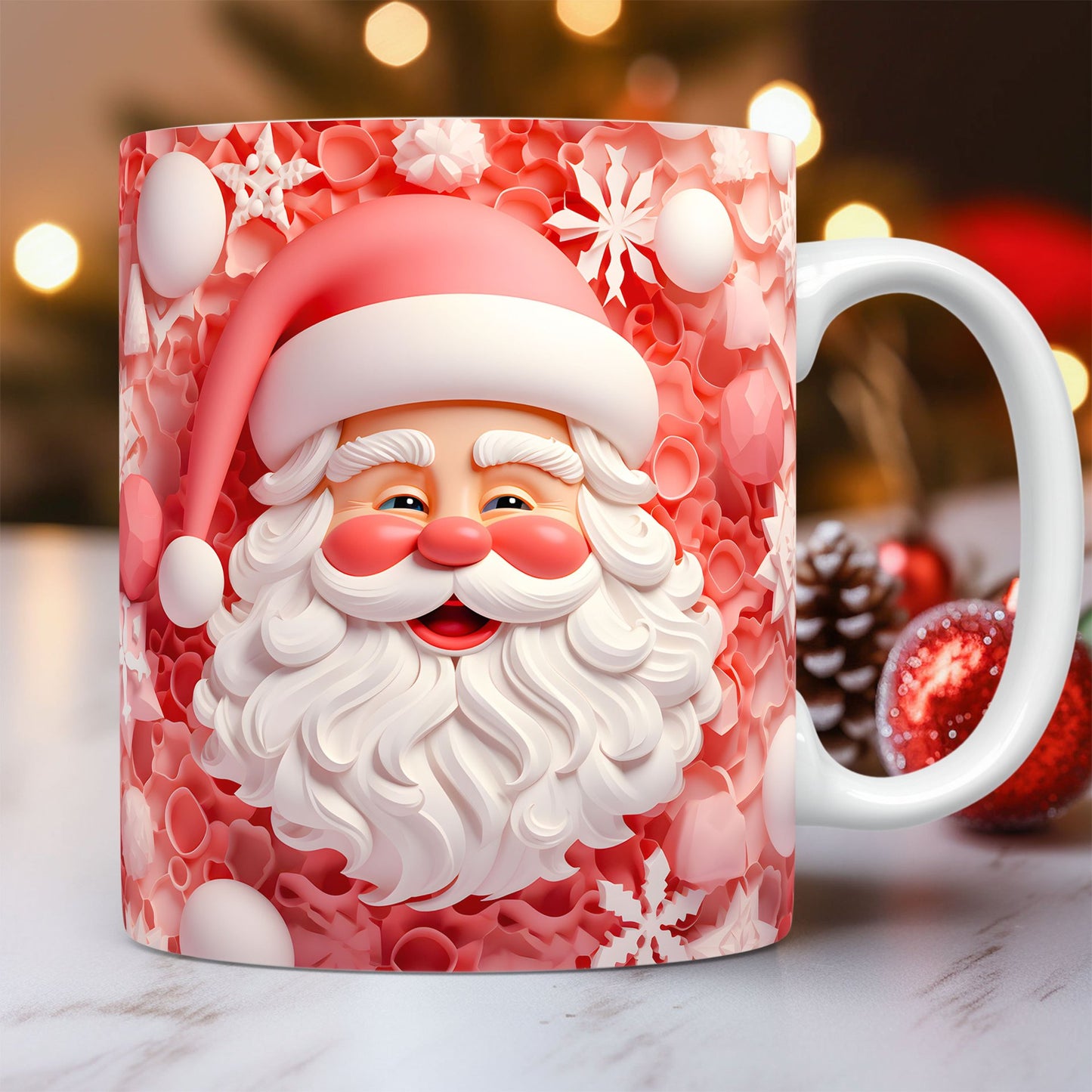 ☕ Christmas Ceramic Santa Mug – Festive, Charming & Gift-Ready!