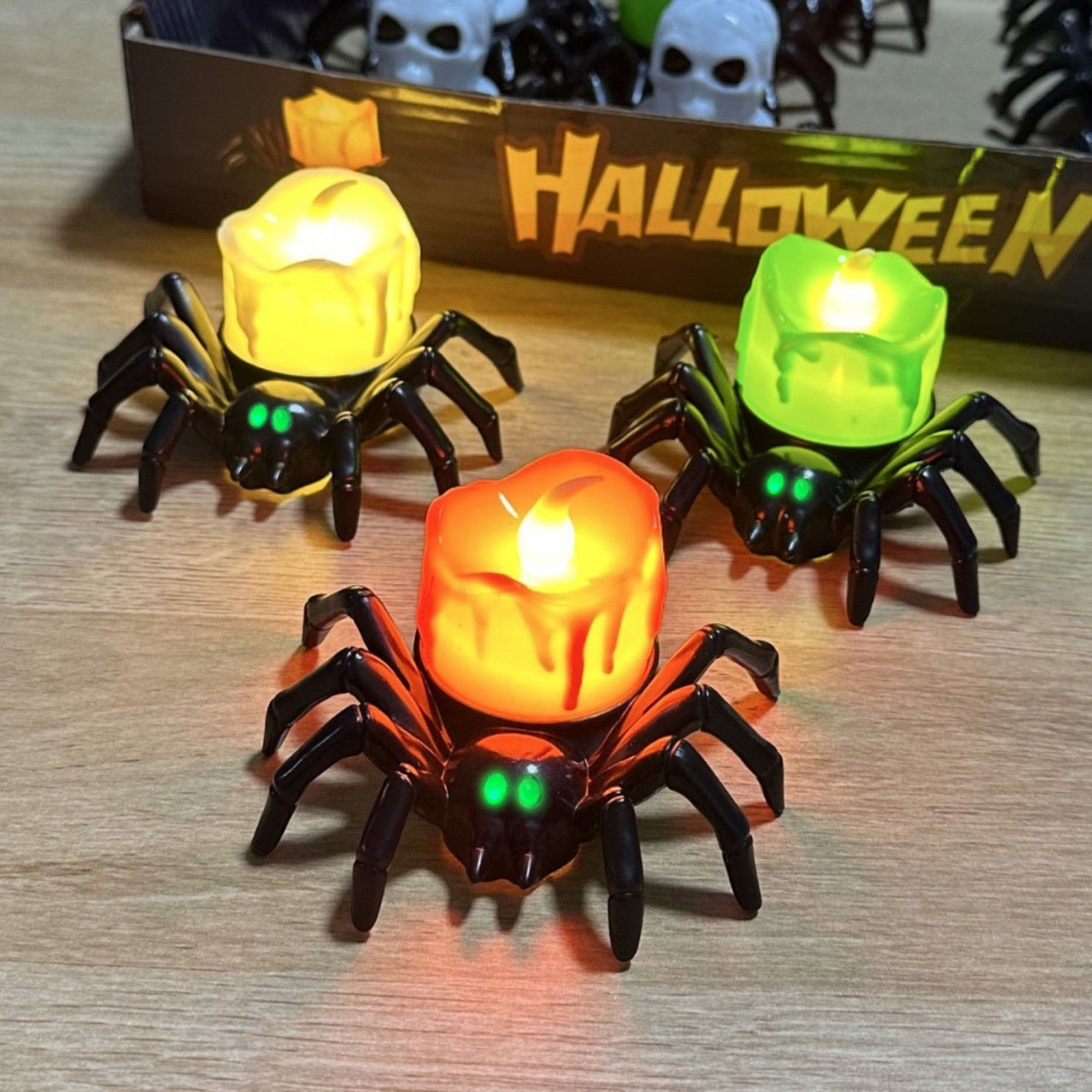 2025 New Halloween LED Light – Spooky Pumpkin & Creepy Candle Designs