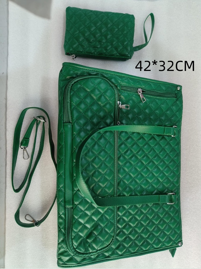 2-in-1 Quilted Women’s Tote Bag with Insulated Lunch Compartment & Matching Wallet | Stylish Laptop & Work Bag