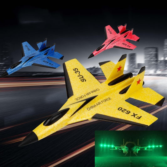 ✈️ Flash Fighter RC Aircraft – Remote Control Jet with Lights & Fun Flying Action ⚡