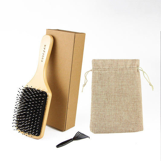 Wooden Massage Comb – Air Cushion Design for Relaxing Scalp Care (20cm+)