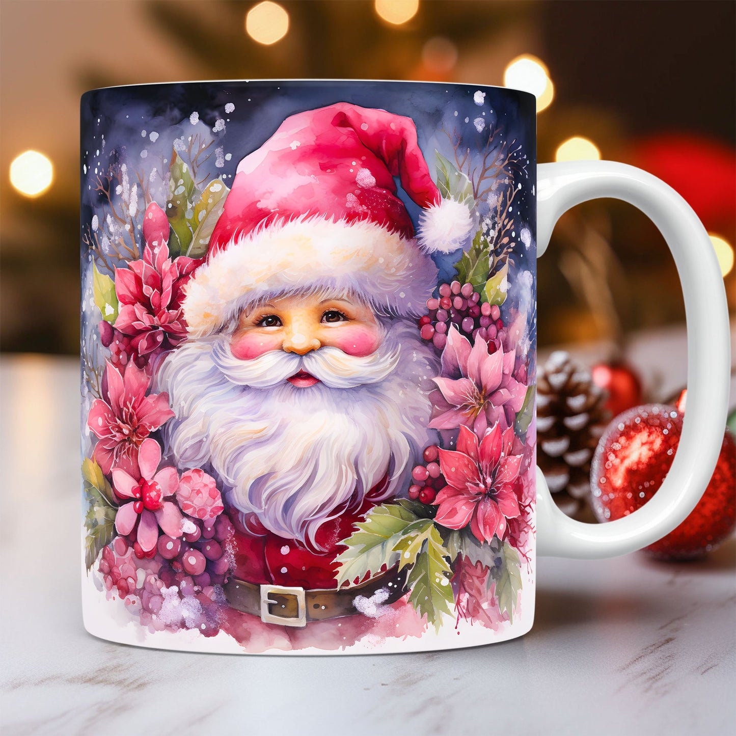 ☕ Christmas Ceramic Santa Mug – Festive, Charming & Gift-Ready!