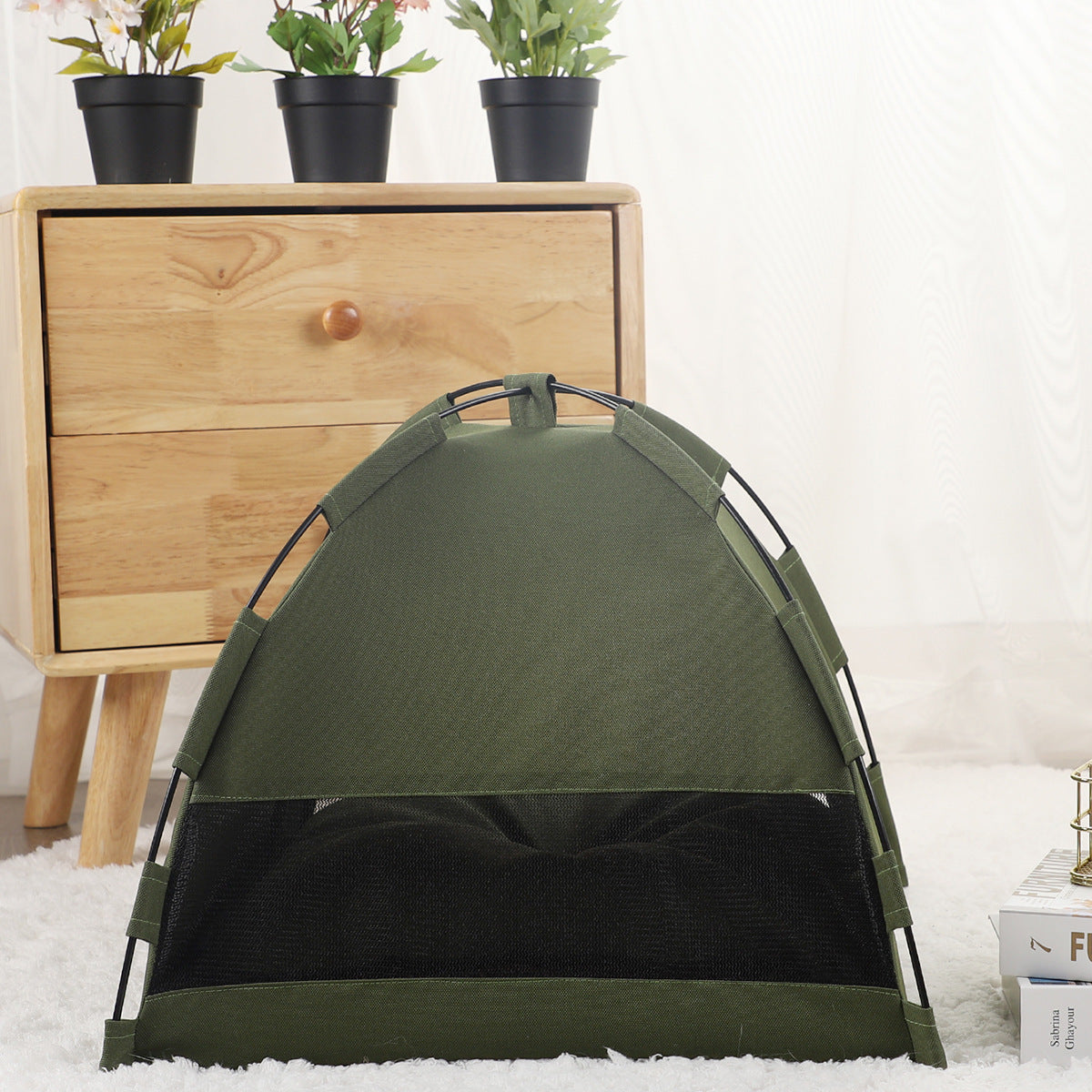 Cozy Double-Sided Pet Nest Bed – Portable, Warm & Washable