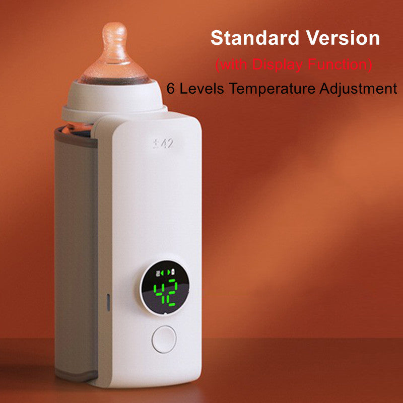 ✨ Portable USB Baby Bottle Warmer – Constant 42°C Heating for On-the-Go Parents