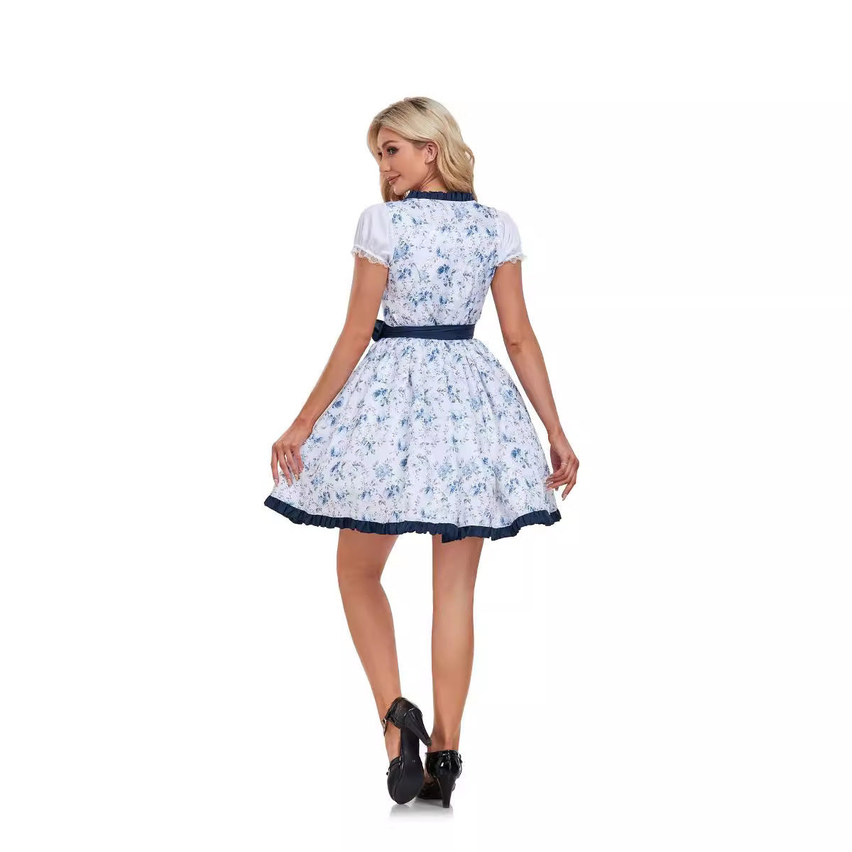 ✨ Elegant Blue Performance Dress – Stylish Stage & Party Outfit for Women (S–XL)