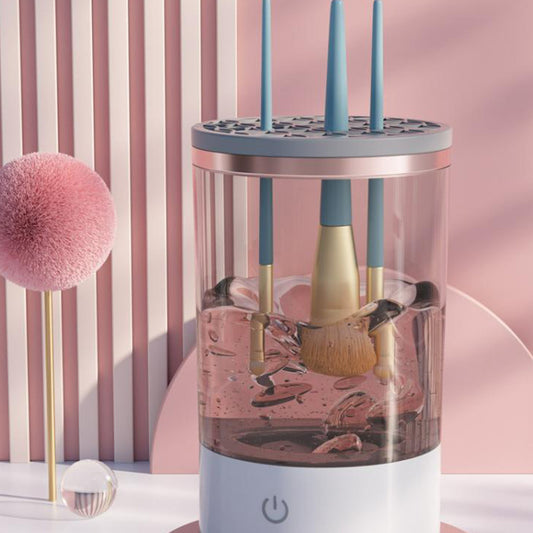 Electric Makeup Brush Cleaner – USB Rechargeable Spinner