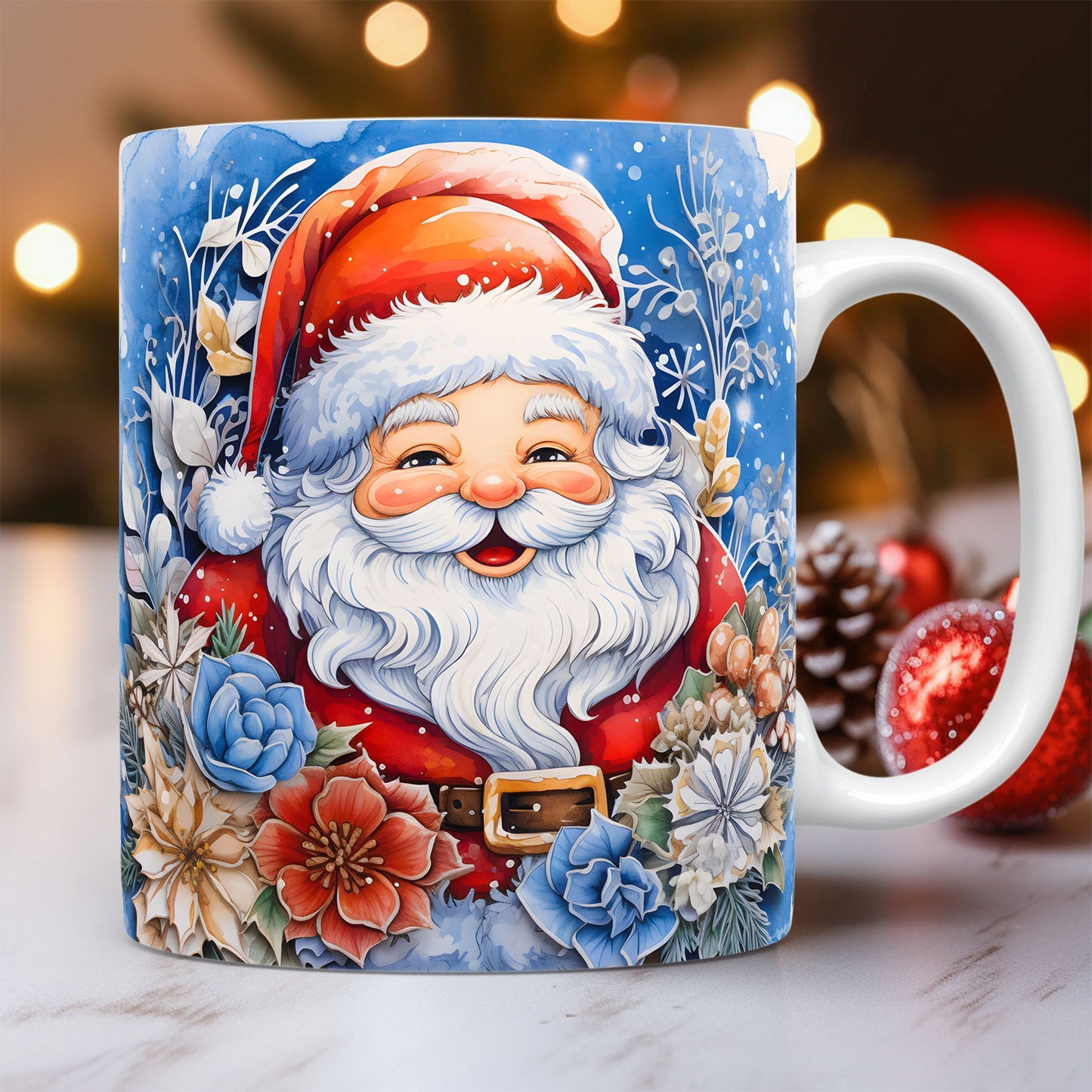 ☕ Christmas Ceramic Santa Mug – Festive, Charming & Gift-Ready!