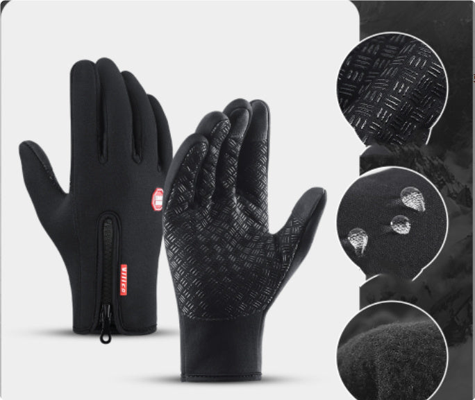Unisex Polar Fleece Riding Gloves – Warm, Anti-Slip & Stylish Winter Wear