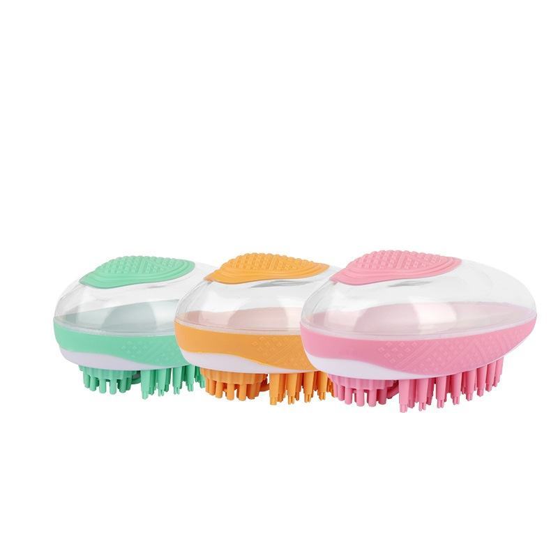 ✨ 2-in-1 Pet Bath & Massage Brush – Gentle Grooming for Cats & Dogs