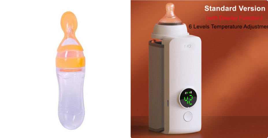 ✨ Portable USB Baby Bottle Warmer – Constant 42°C Heating for On-the-Go Parents