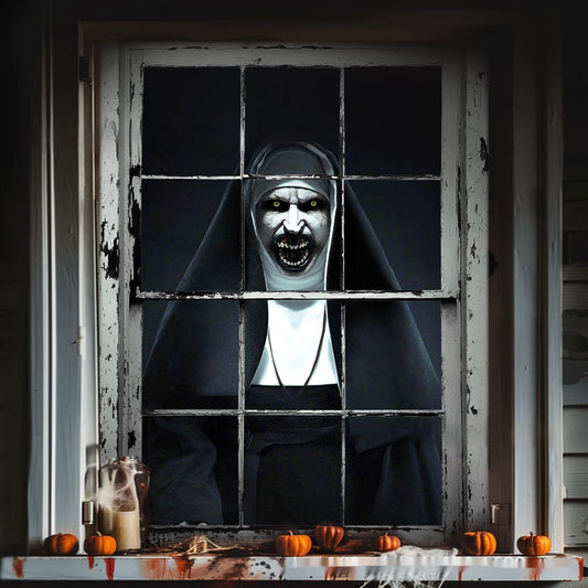 Spooky Halloween Window Covers – Realistic Scary Scenes