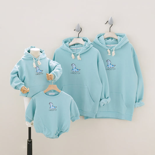 Autumn And Winter Parent-child Wear Hooded Sweater Couple Wear