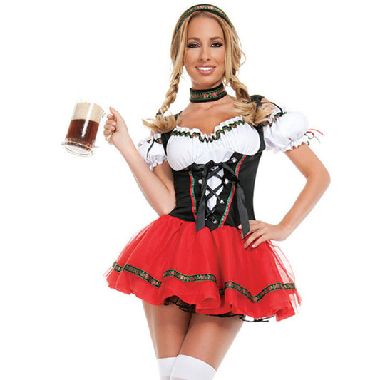 Maid Cosplay Costume for Women – Cute Roleplay Dress with Apron (S–XL)